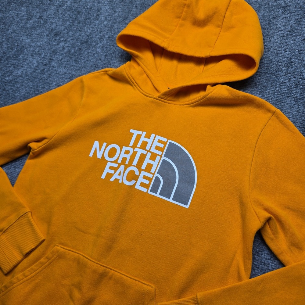 The North Face Boys Hoodie Sweatshirt Boys Sz XL 14 16 Orange
